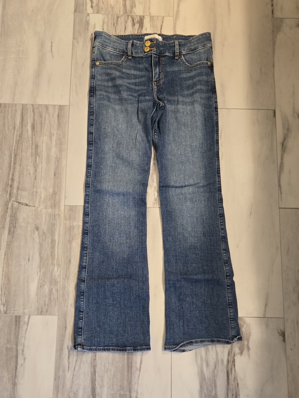 abercrombie kids Medium Wash Low Rise Boot Jeans